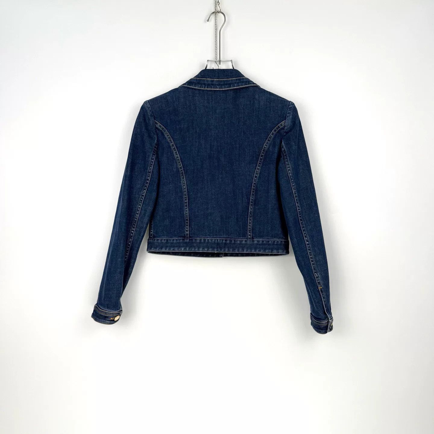 Louis Vuitton LV Washed Blue Denim Jacket with Metal Label Size US XS / EU 42 / 0 - 4 Thumbnail
