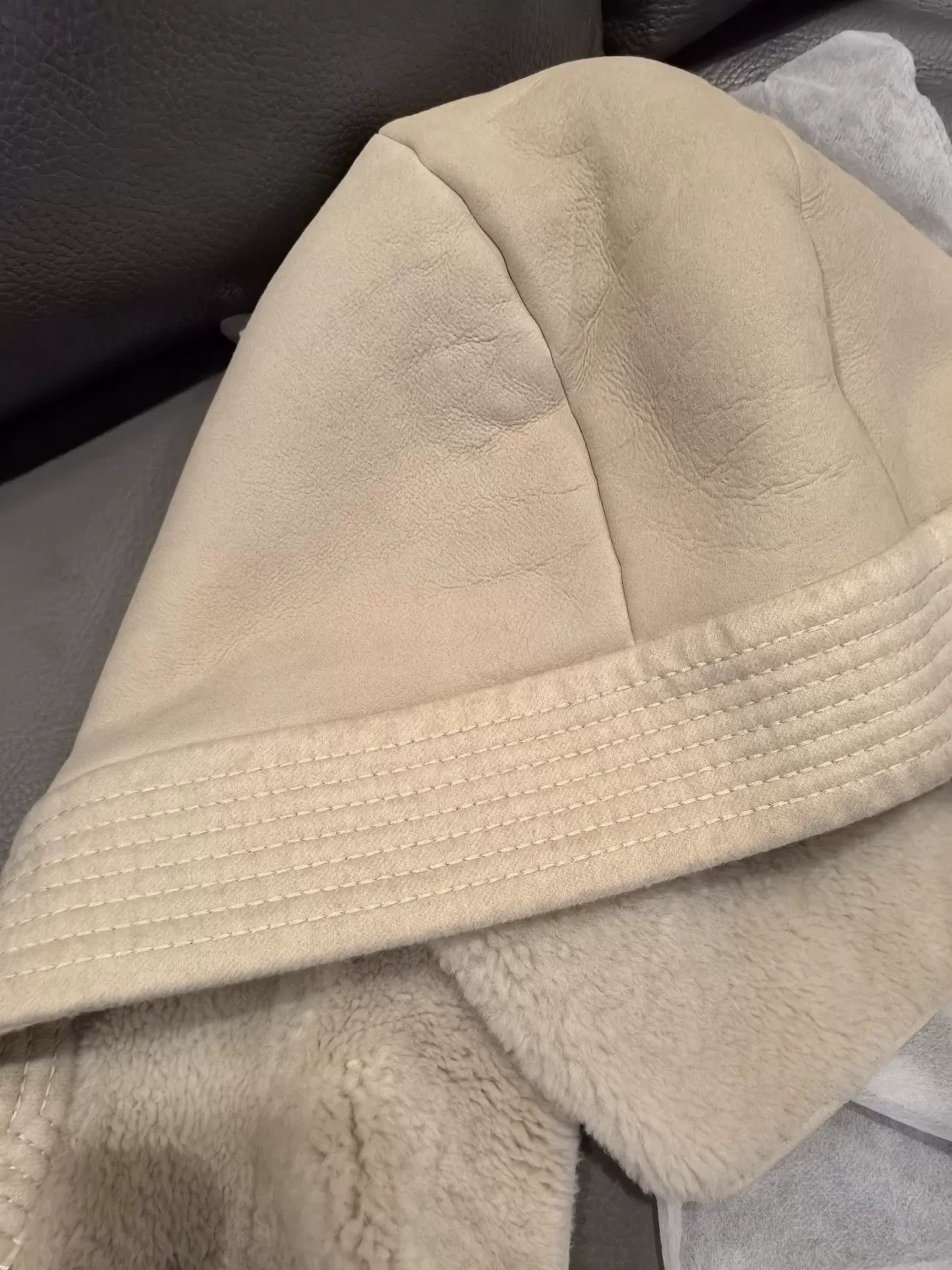 Loro Piana Loro Piana Shearling Cashmere Hat Scarf Size ONE SIZE - 3 Thumbnail