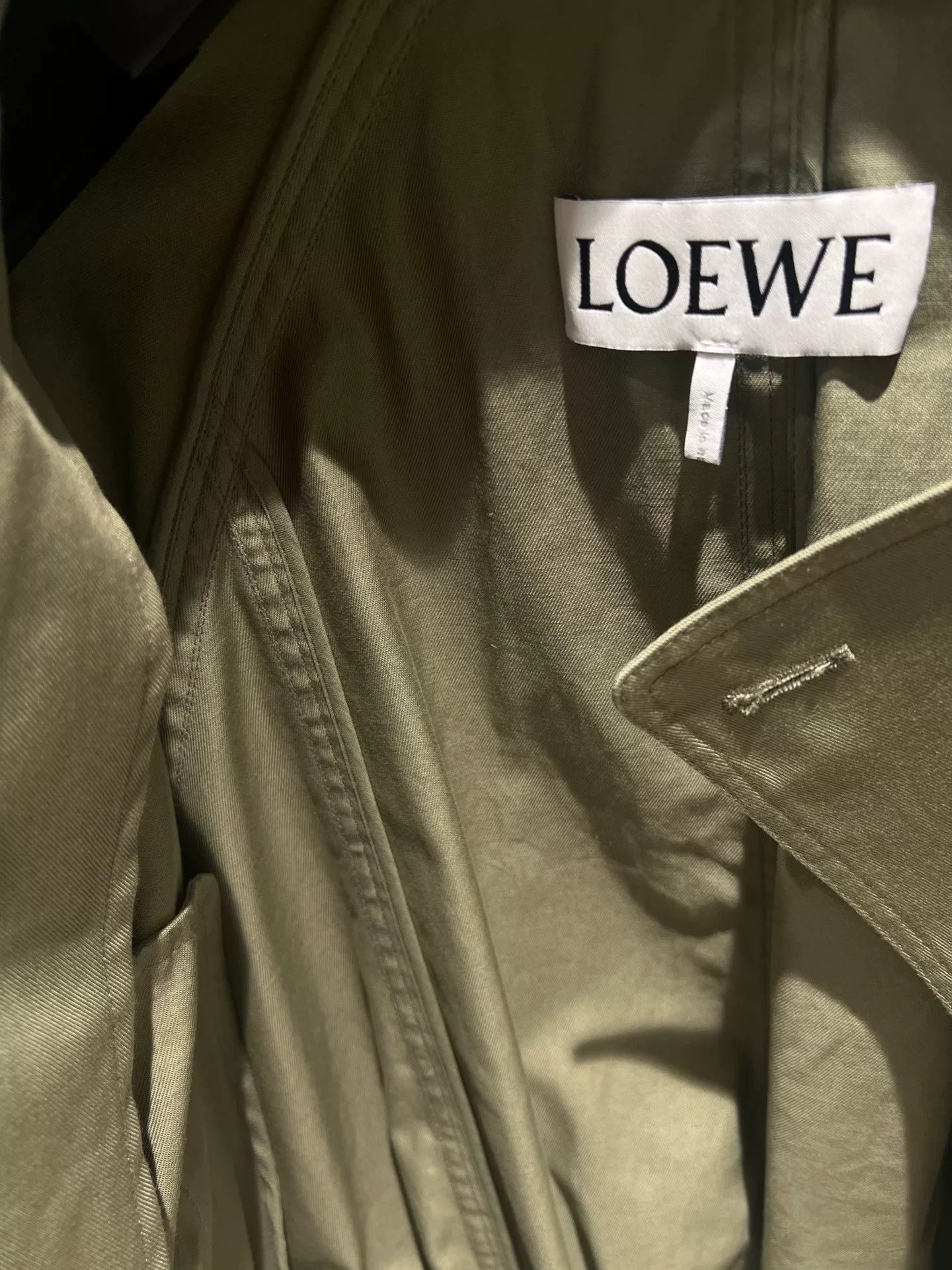 Loewe LOEWE Khaki Short Trench Jacket Size US XS / EU 42 / 0 - 8 Thumbnail