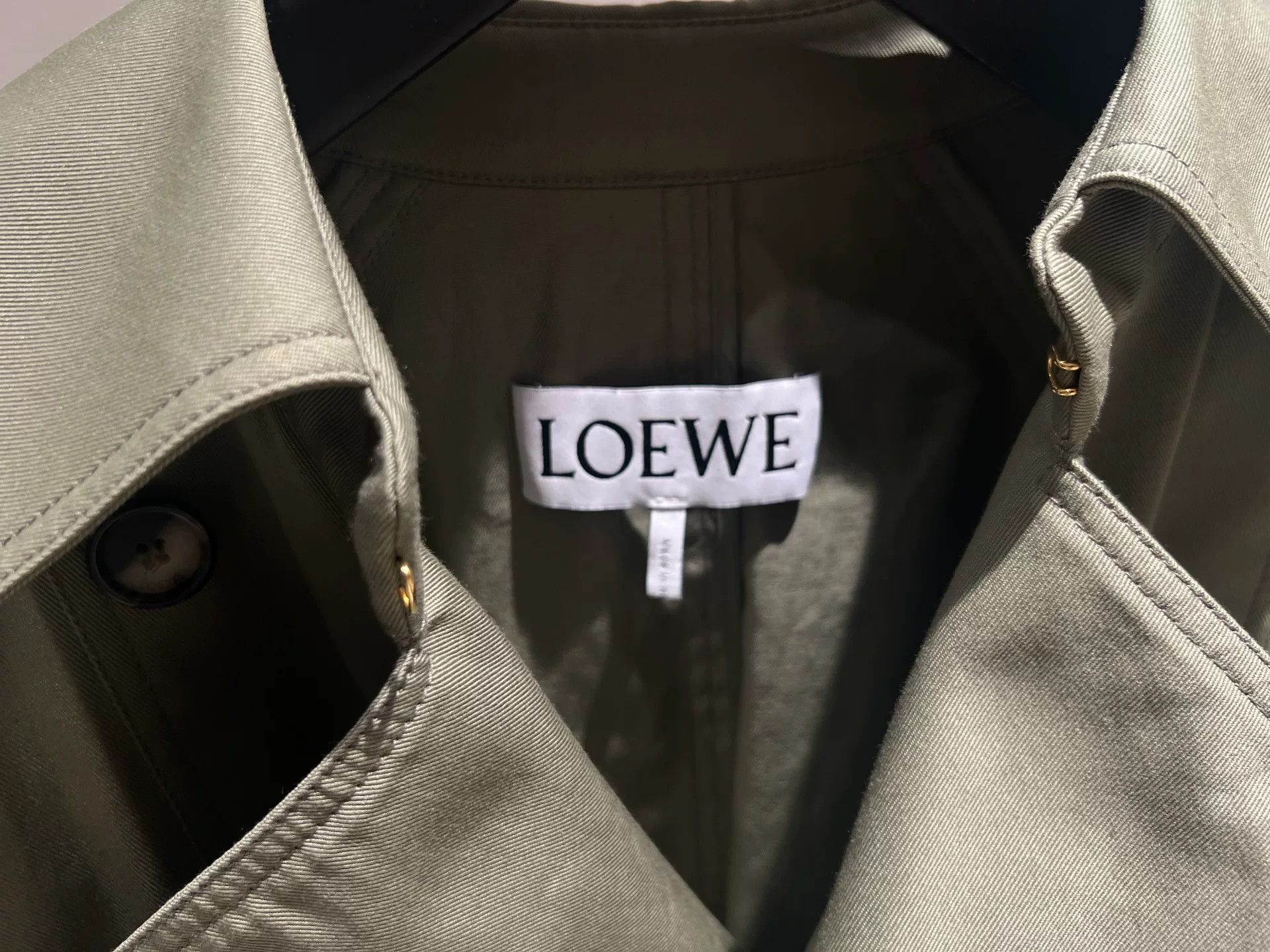 Loewe LOEWE Khaki Short Trench Jacket Size US XS / EU 42 / 0 - 5 Thumbnail