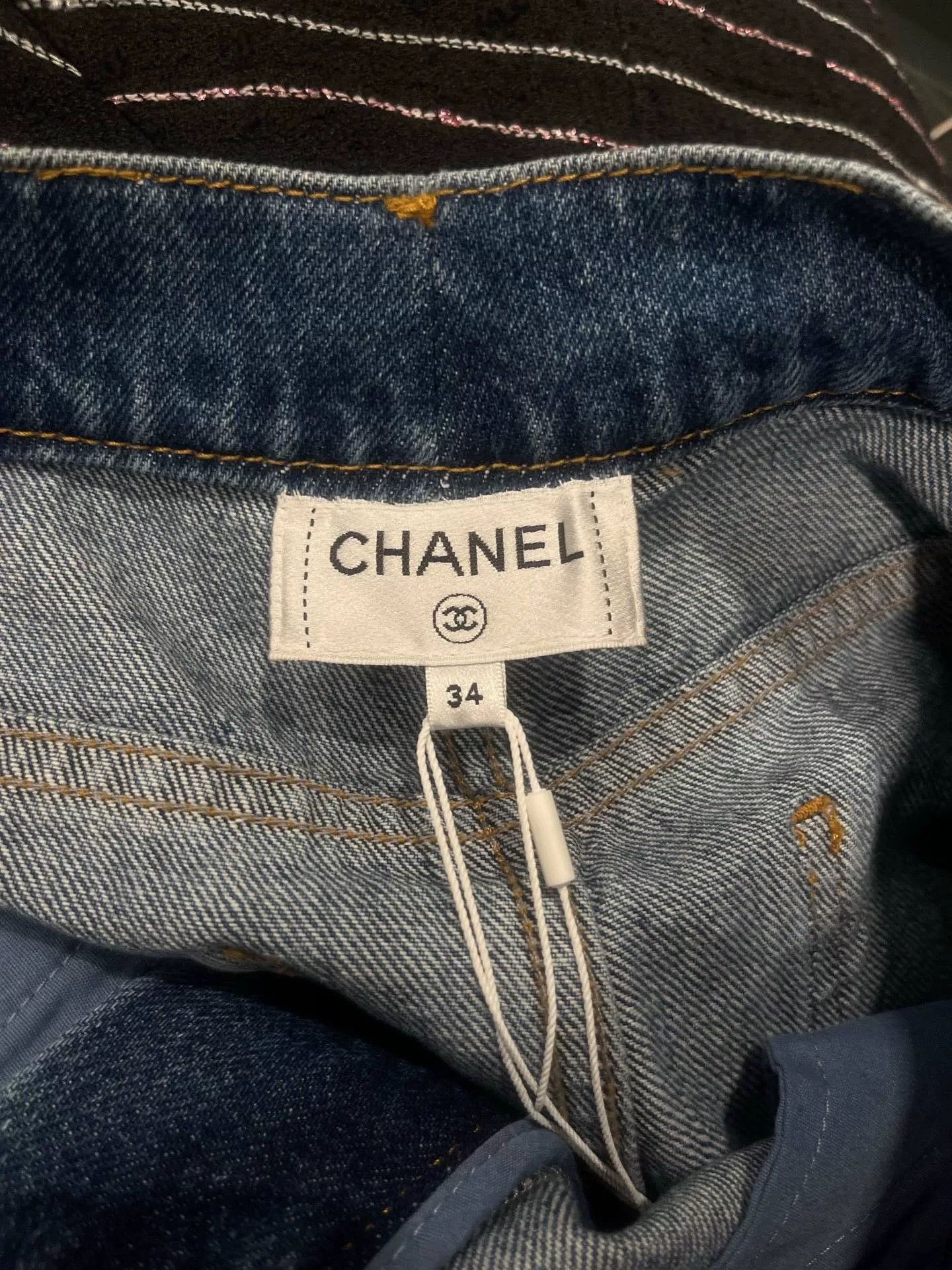 Chanel Chanel 22k Blue Denim Jeans FR34 Size US 34 / EU 50 - 3 Thumbnail