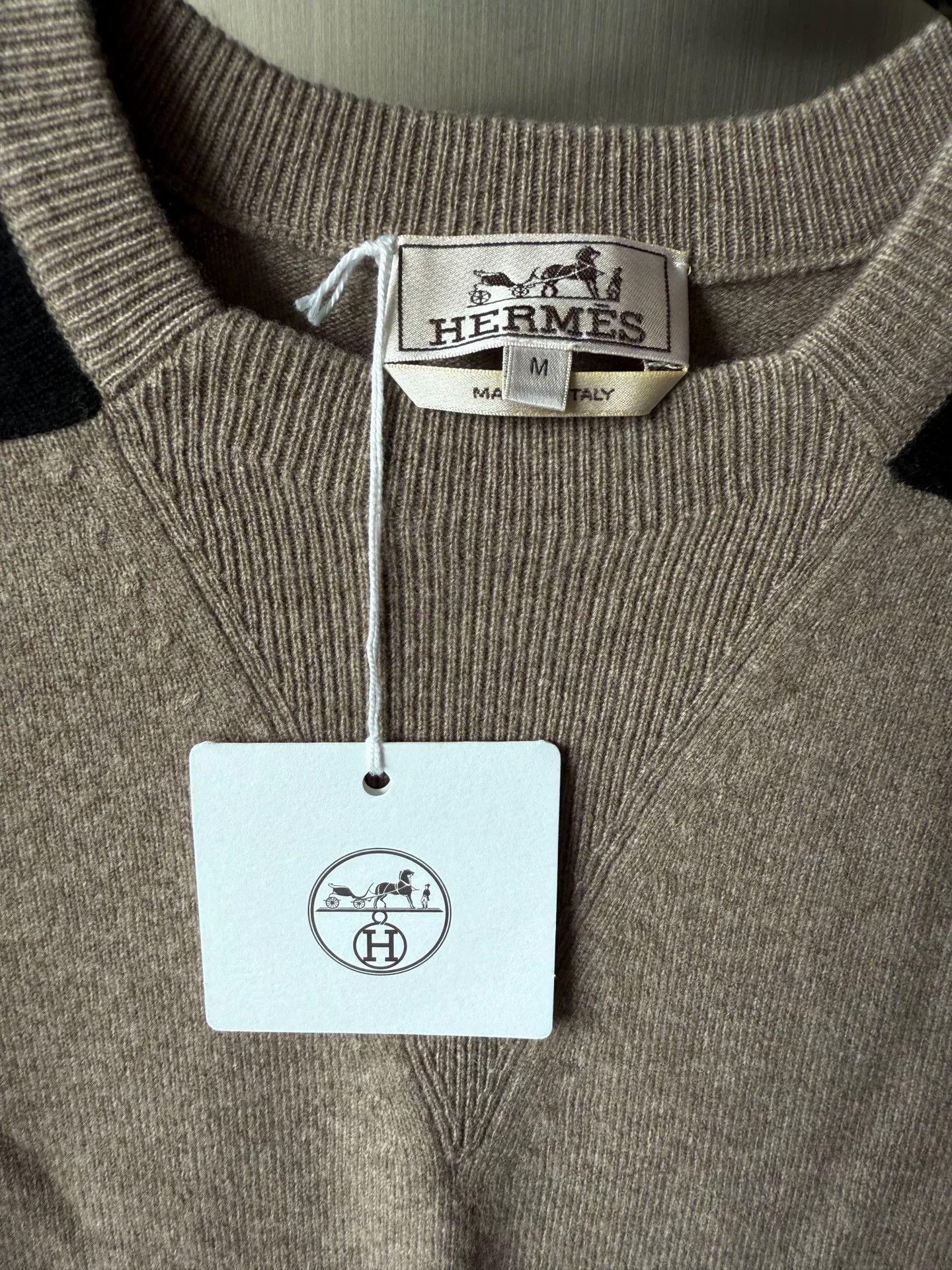 Hermes Hermes Men's Colorblock Wool Sweater Size US M / EU 48-50 / 2 - 2 Thumbnail