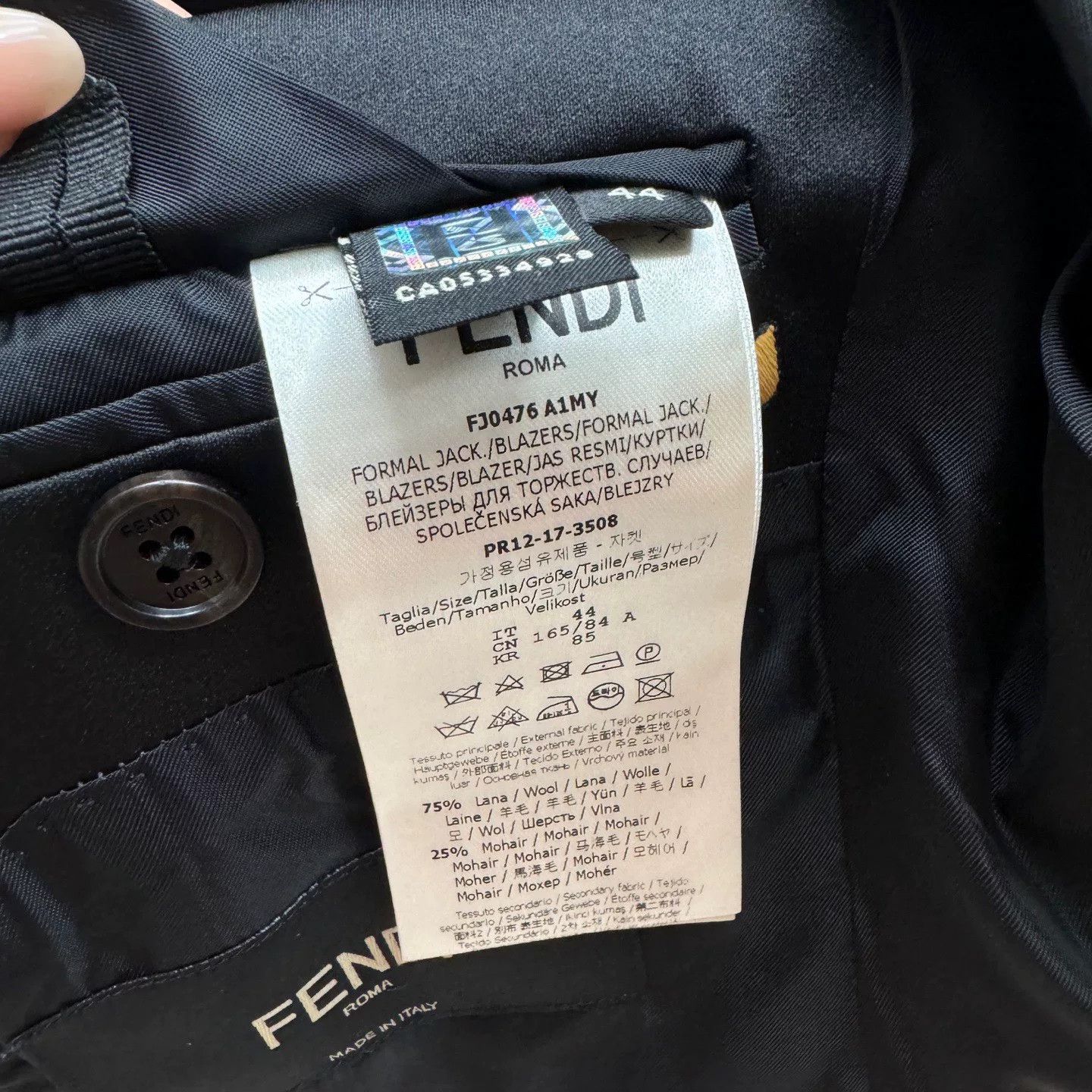 Fendi Fendi Monster Classic Blazer Size US S / EU 44-46 / 1 - 8 Thumbnail