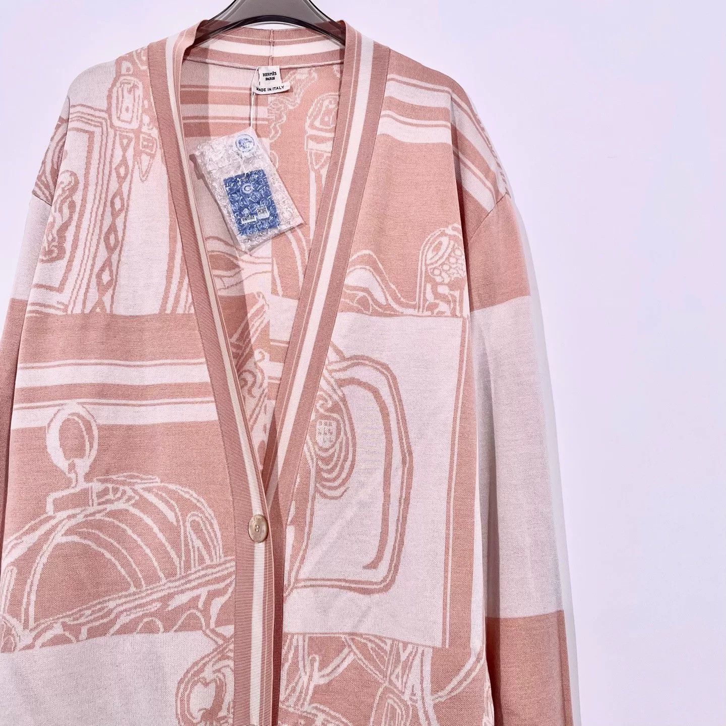 Hermes Hermes SS24 Colorblock V-Neck Cardigan Size US S / EU 44-46 / 1 - 4 Thumbnail