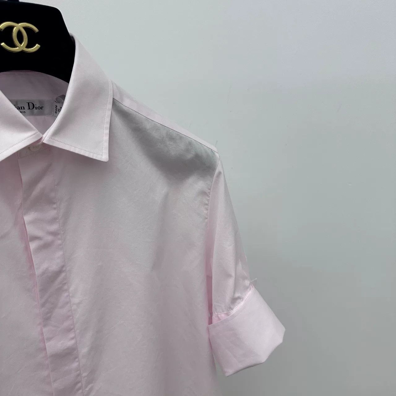 Dior dior pink short sleeve shirt 38 Size US M / EU 48-50 / 2 - 3 Thumbnail
