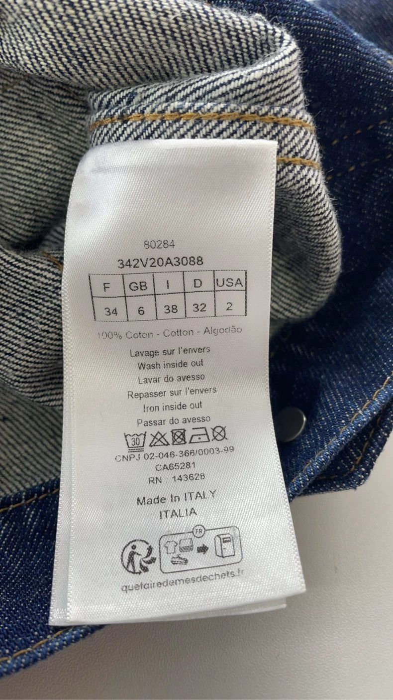 Dior Dior Blue Bee Embroidered Denim Jacket Size US XS / EU 42 / 0 - 4 Thumbnail