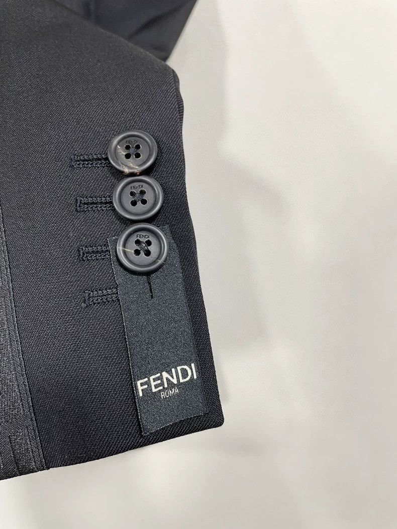 Fendi FENDI Wool Single-Breasted Blazer Size US S / EU 44-46 / 1 - 5 Thumbnail