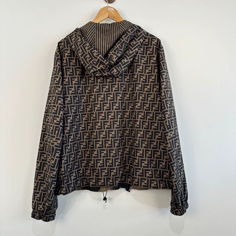 Fendi Fendi FF Print Reversible Windbreaker Size US XL / EU 56 / 4 - 2 Thumbnail