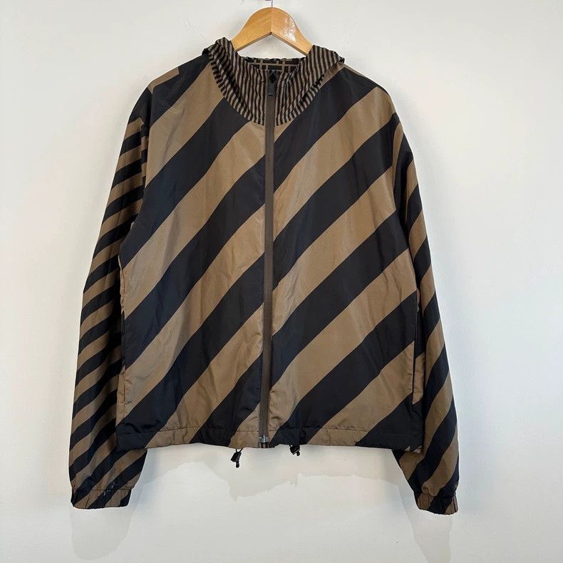 Fendi Fendi FF Print Reversible Windbreaker Size US XL / EU 56 / 4 - 4 Thumbnail