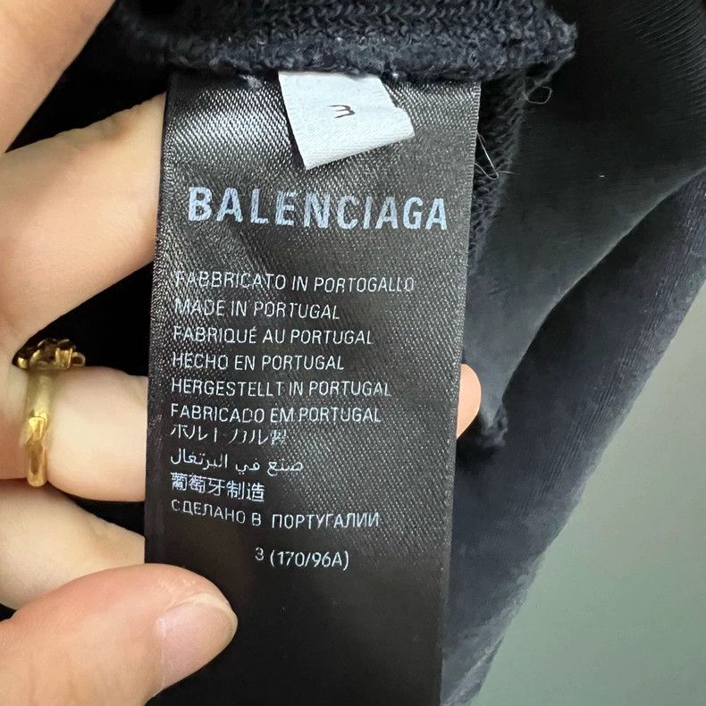 Balenciaga Balenciaga Black Perforated Metal Crewneck Sweatshirt Size US XS / EU 42 / 0 - 4 Thumbnail