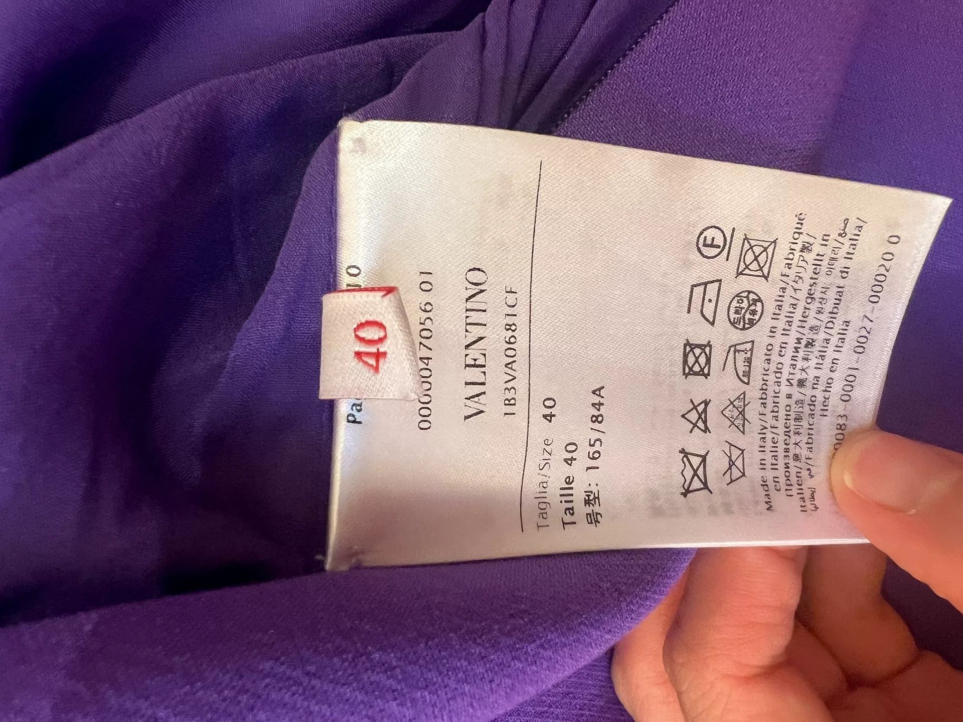 Valentino Valentino Purple Short Sleeve Dress Size M / US 6-8 / IT 42-44 - 6 Thumbnail