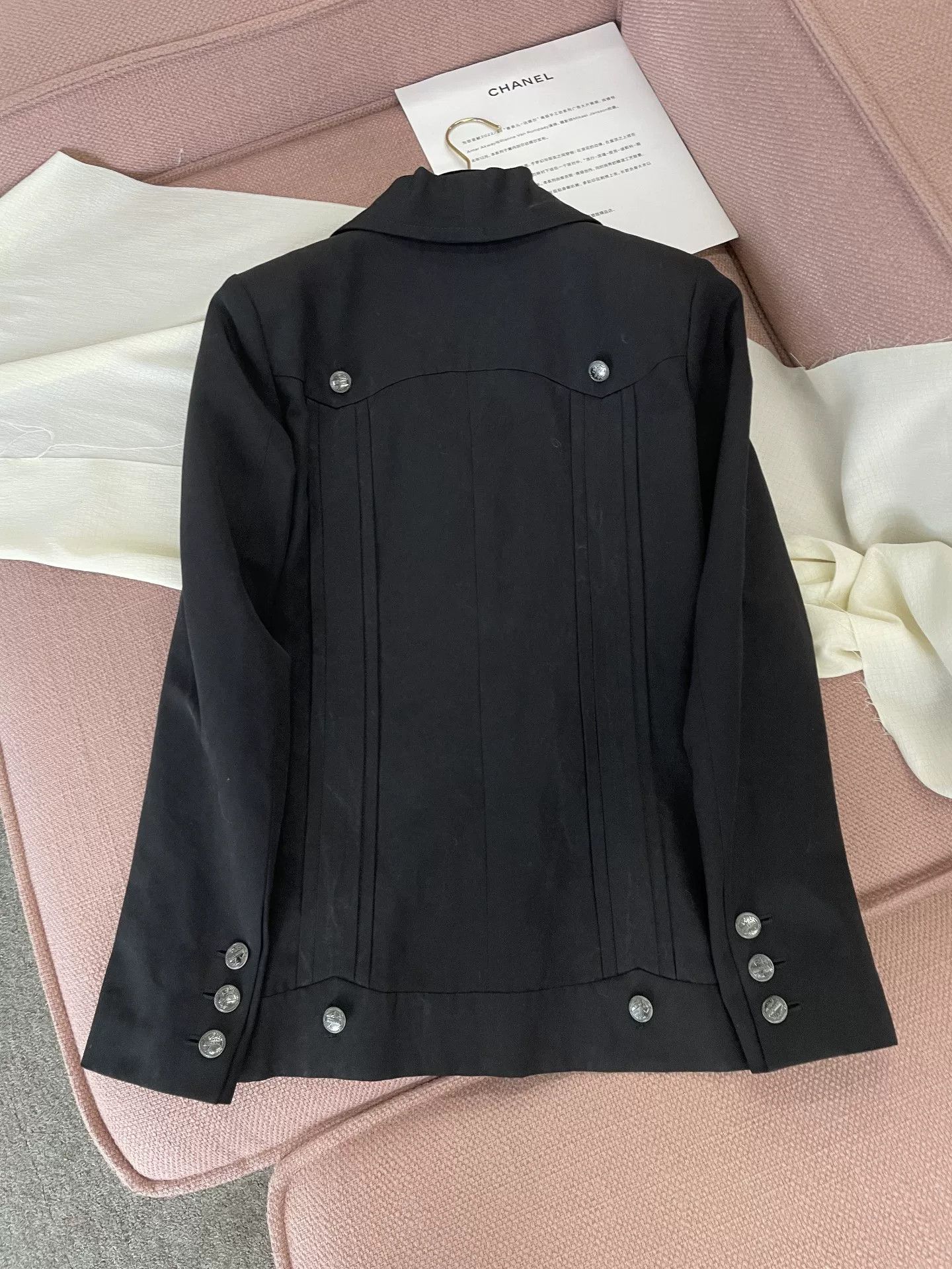 Chanel Chanel 17C Black Silver Button Jacket Size US S / EU 44-46 / 1 - 2 Thumbnail