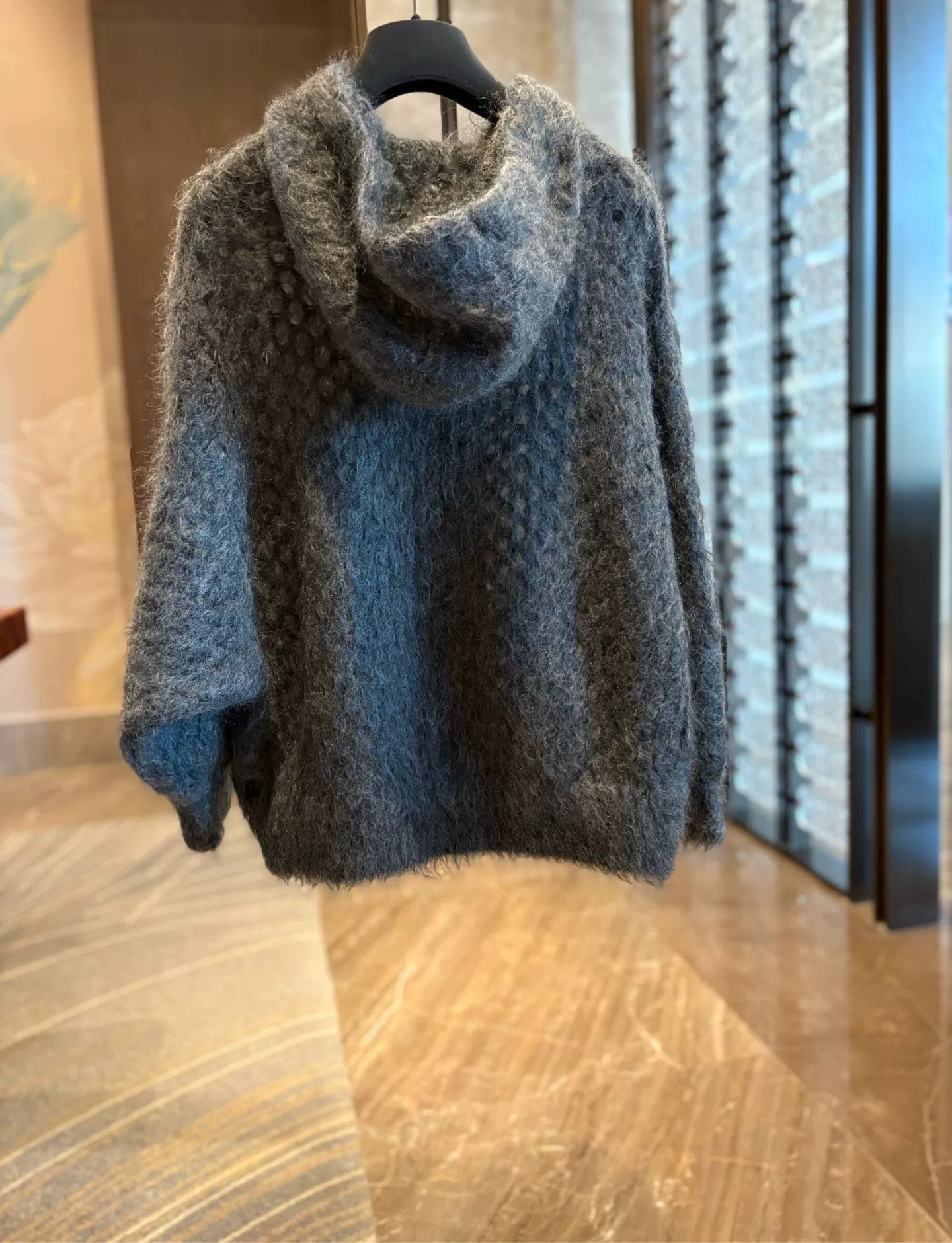 Brunello Cucinelli Brunello Cucinelli Mohair Zip Hoodie Size US M / EU 48-50 / 2 - 2 Thumbnail