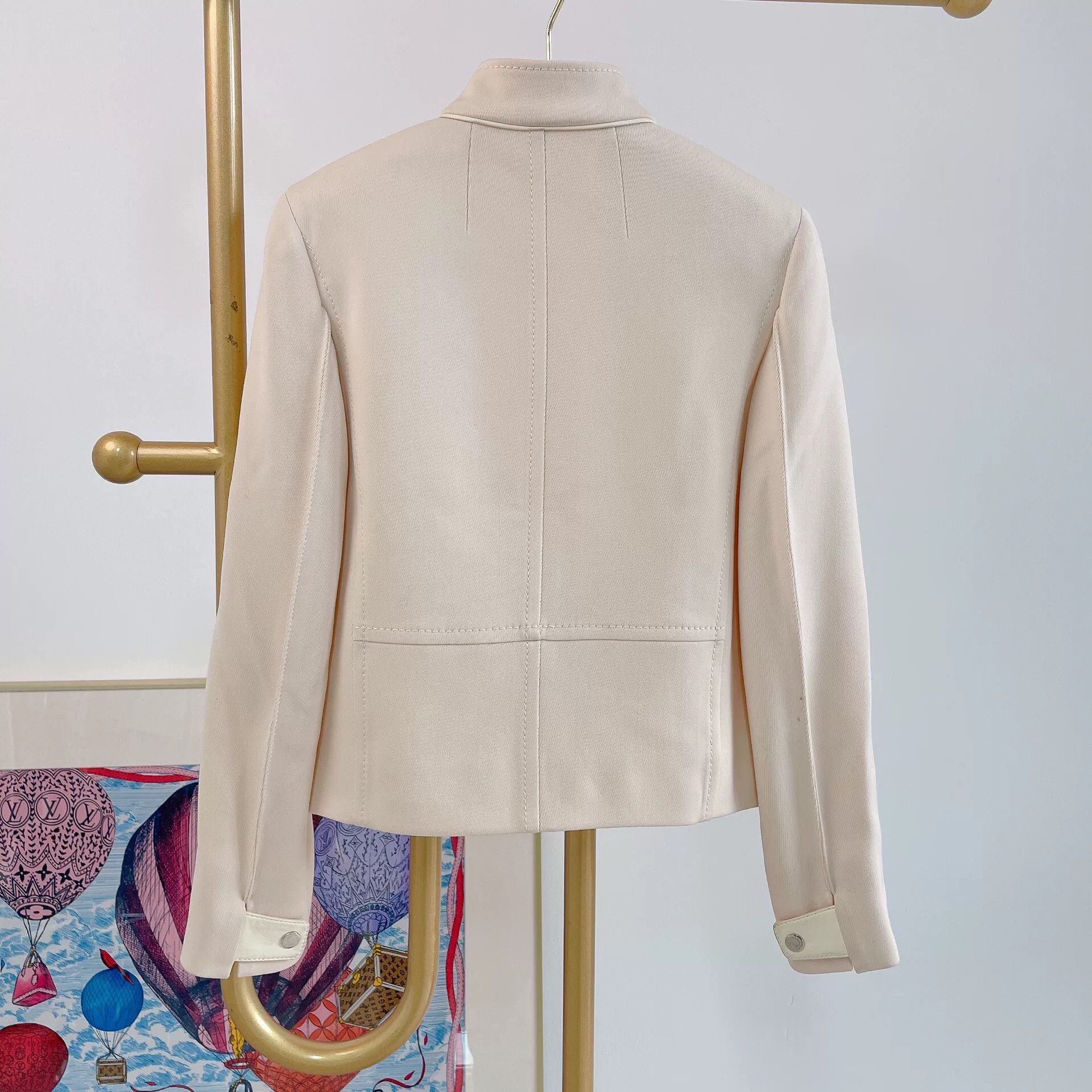 Hermes Hermes Beige Wool Coat Jacket Size US S / EU 44-46 / 1 - 2 Thumbnail