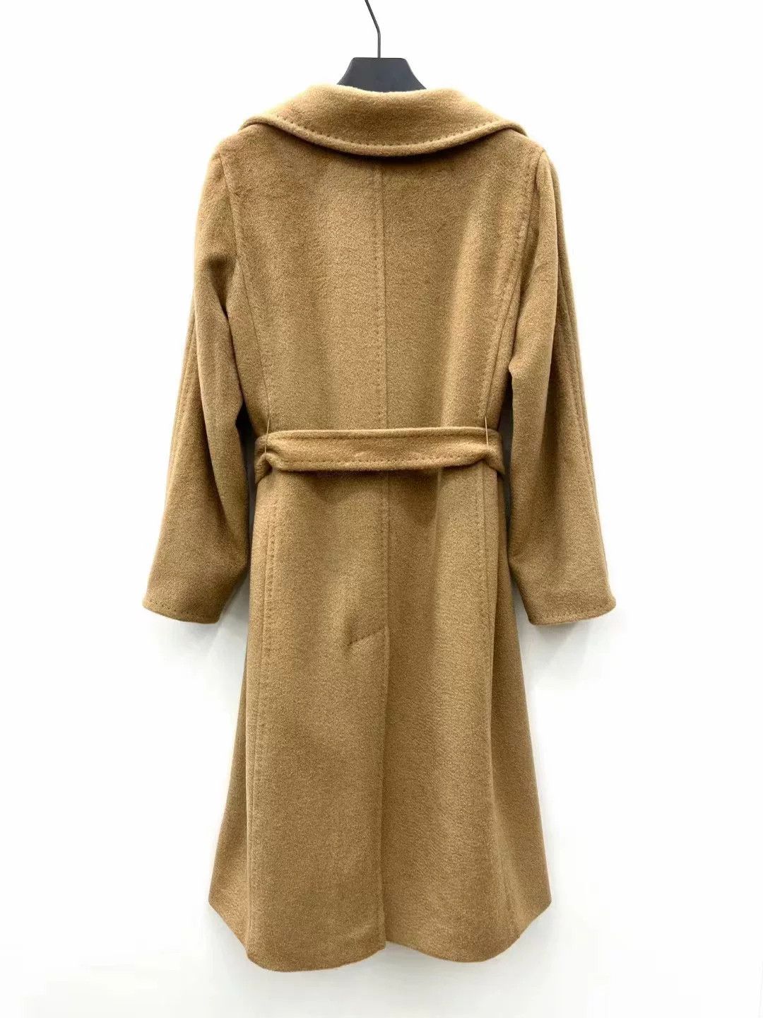 Max Mara MaxMara Manuela Classic Waterwave Camel Coat Size US L / EU 52-54 / 3 - 2 Thumbnail