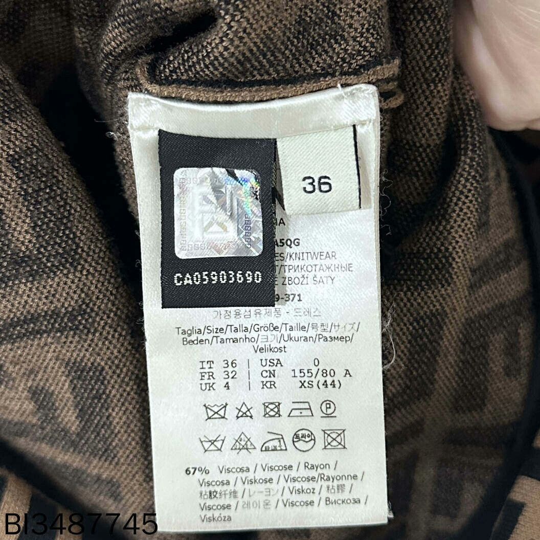 Fendi Fendi Monogram Knit Dress Size US 36 / EU 52 - 5 Thumbnail