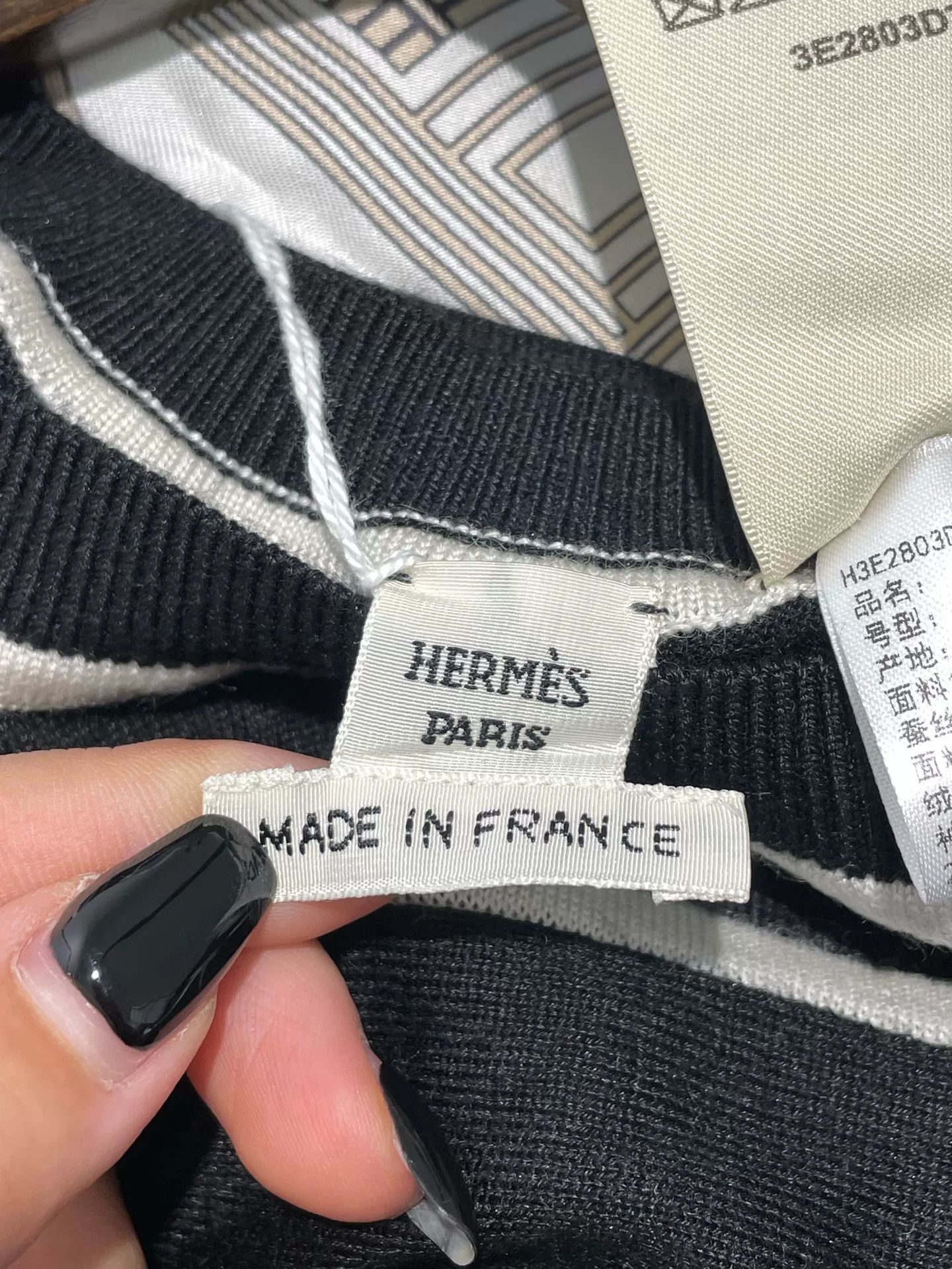 Hermes Knit Long Sleeve Top