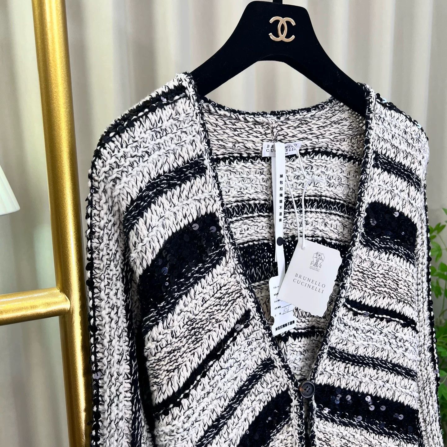 Brunello Cucinelli Brunello Cucinelli Sequin Tie Cardigan Size US M / EU 48-50 / 2 - 5 Thumbnail