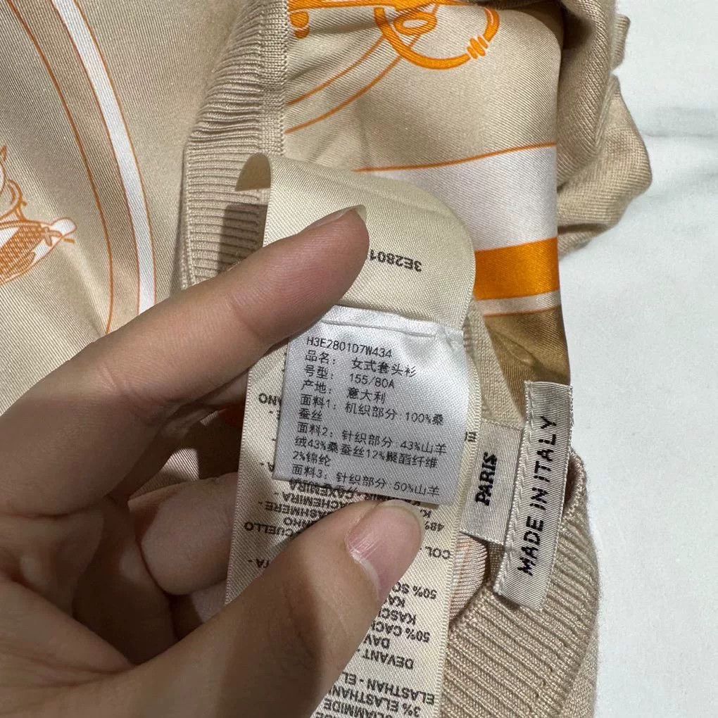 Hermes Hermes Reversible Cashmere Silk Knit Top Size US XS / EU 42 / 0 - 4 Thumbnail
