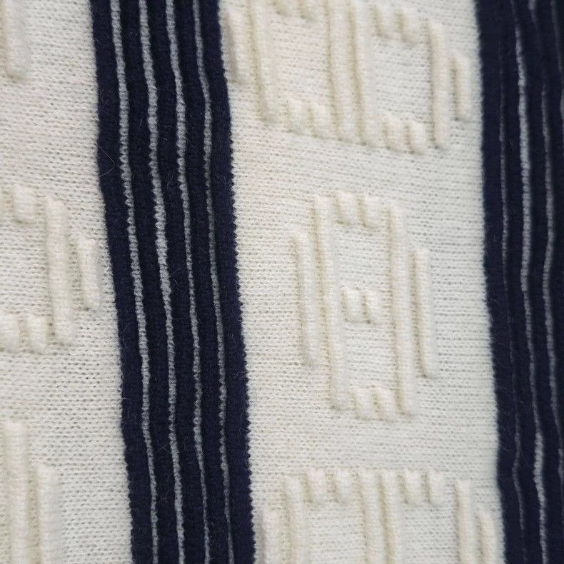 Hermes Hermes Blue White Stripe Cashmere Sweater Size US XS / EU 42 / 0 - 7 Thumbnail