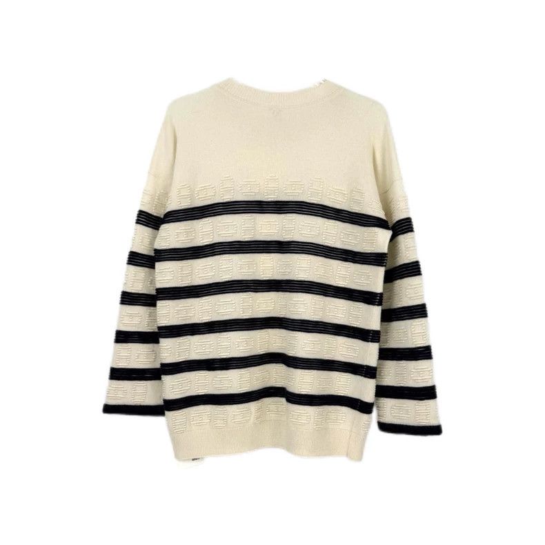 Hermes Hermes Blue White Stripe Cashmere Sweater Size US XS / EU 42 / 0 - 2 Thumbnail