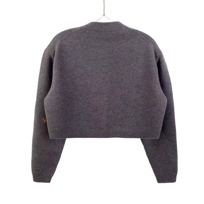 Louis Vuitton Louis Vuitton Gray Gold Button Cardigan XS Size US XS / EU 42 / 0 - 2 Thumbnail