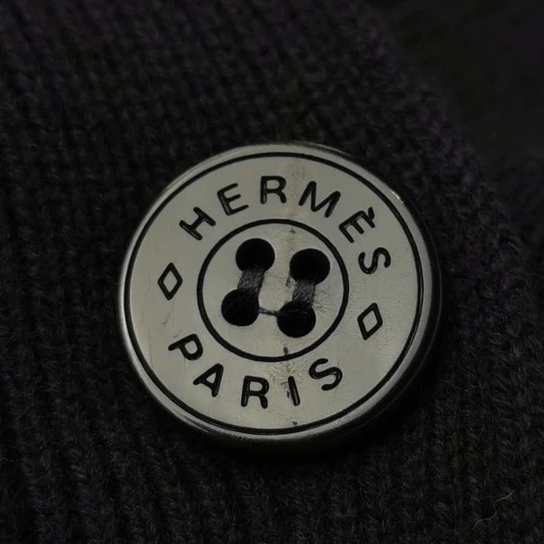 Hermes Hermes Black Cardigan Coat Size US XS / EU 42 / 0 - 6 Thumbnail