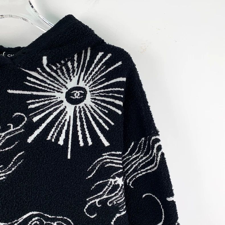 Chanel Chanel Black Lion Firework Knit Hoodie Size US S / EU 44-46 / 1 - 3 Thumbnail