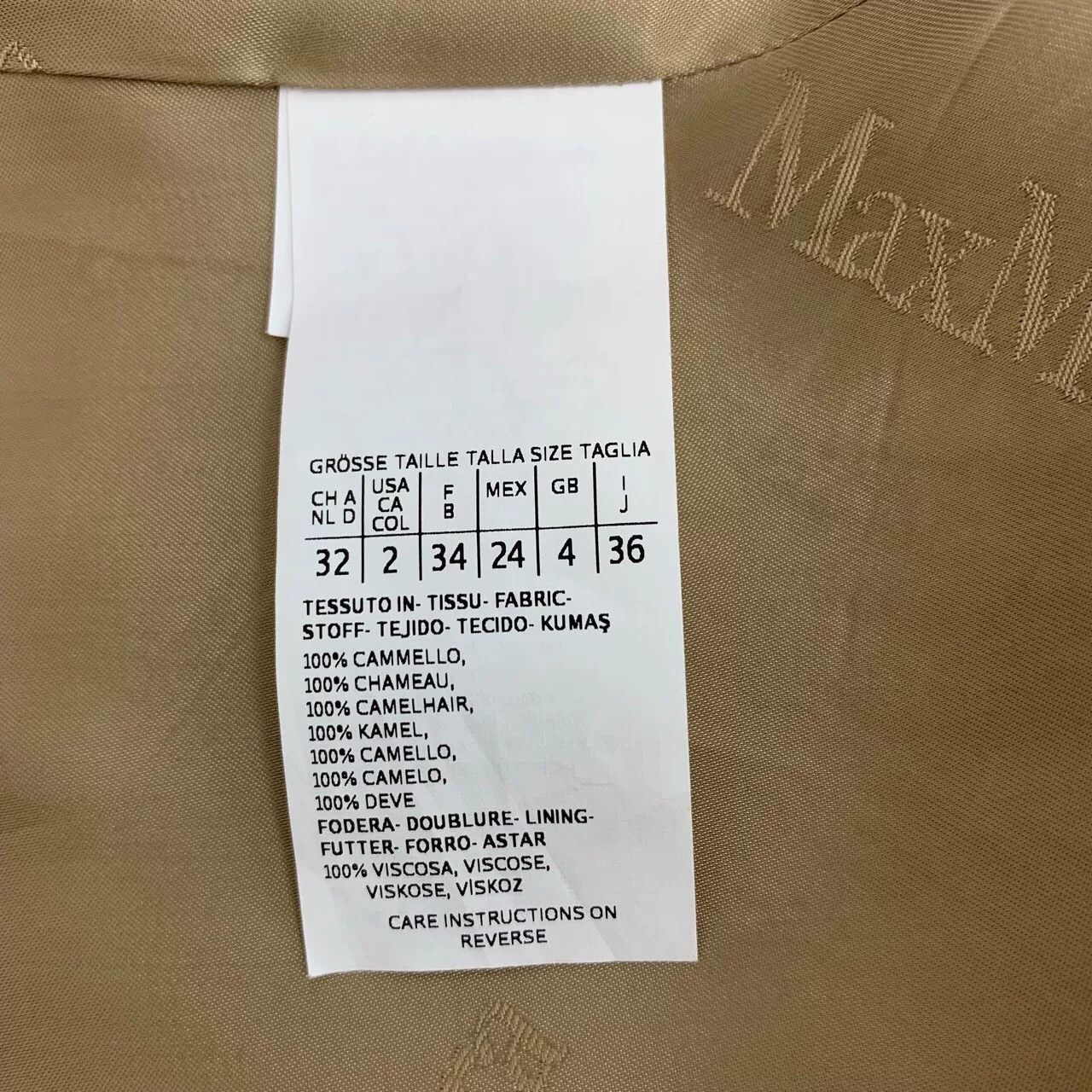 Max Mara maxmara brown camel hair belted coat Size US XS / EU 42 / 0 - 8 Thumbnail