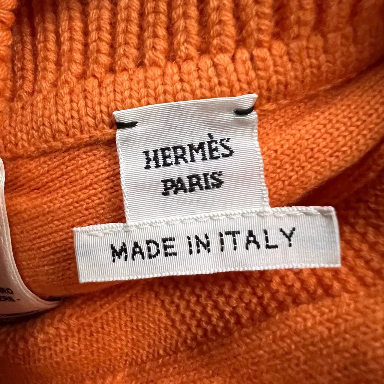 Hermes Hermes Orange Wool H Zip Jacket Size US XS / EU 42 / 0 - 3 Thumbnail