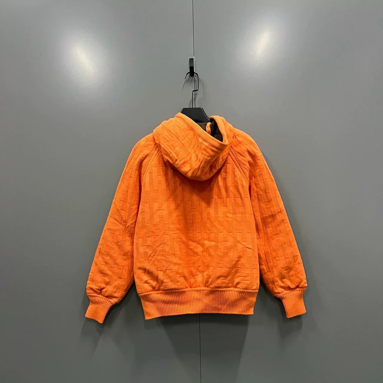 Hermes Hermes Orange Wool H Zip Jacket Size US XS / EU 42 / 0 - 2 Thumbnail