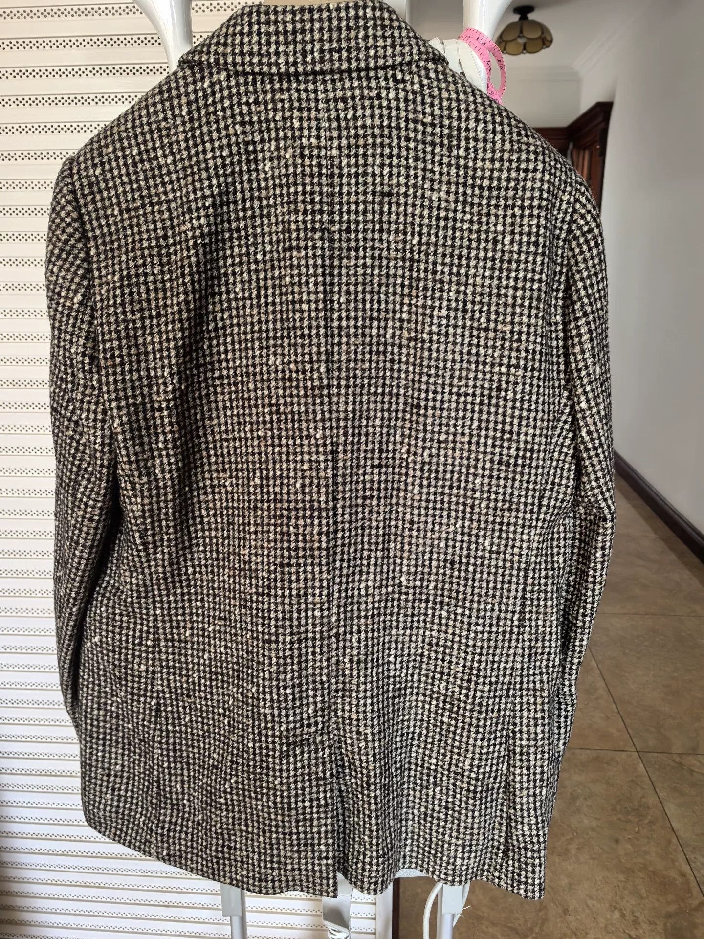 Brunello Cucinelli Brunello Cucinelli Houndstooth Wool Blazer Size US L / EU 52-54 / 3 - 3 Thumbnail
