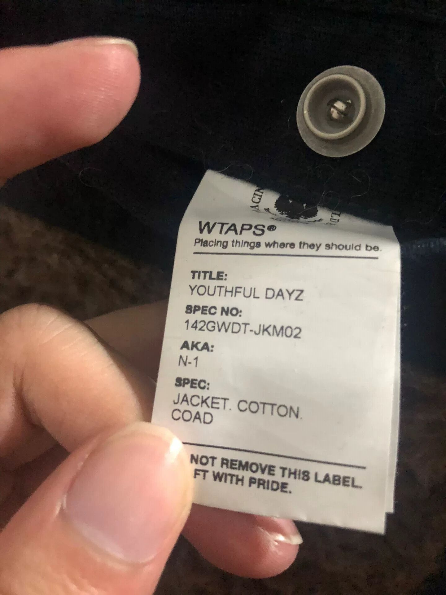 Wtaps WTAPS 14AW N1 Navy Jacket S Size US S / EU 44-46 / 1 - 5 Thumbnail