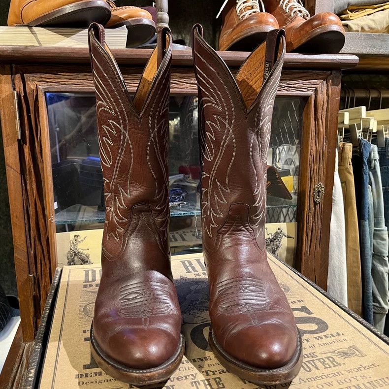 RRL Ralph Lauren RRL Western Cowboy Boots 8D Size US 8 / EU 41 - 2 Thumbnail