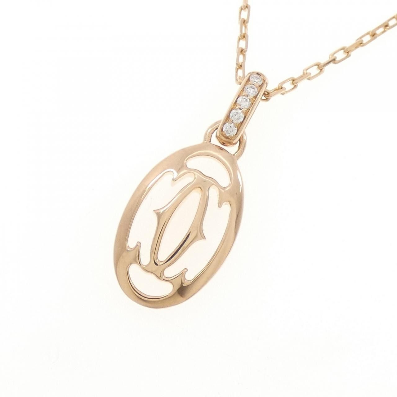 Cartier Cartier Cartier Logo 750 Pink Gold Diamond Necklace Metal Necklace B7219200 DUTY FREE for USA Size ONE SIZE - 3 Thumbnail