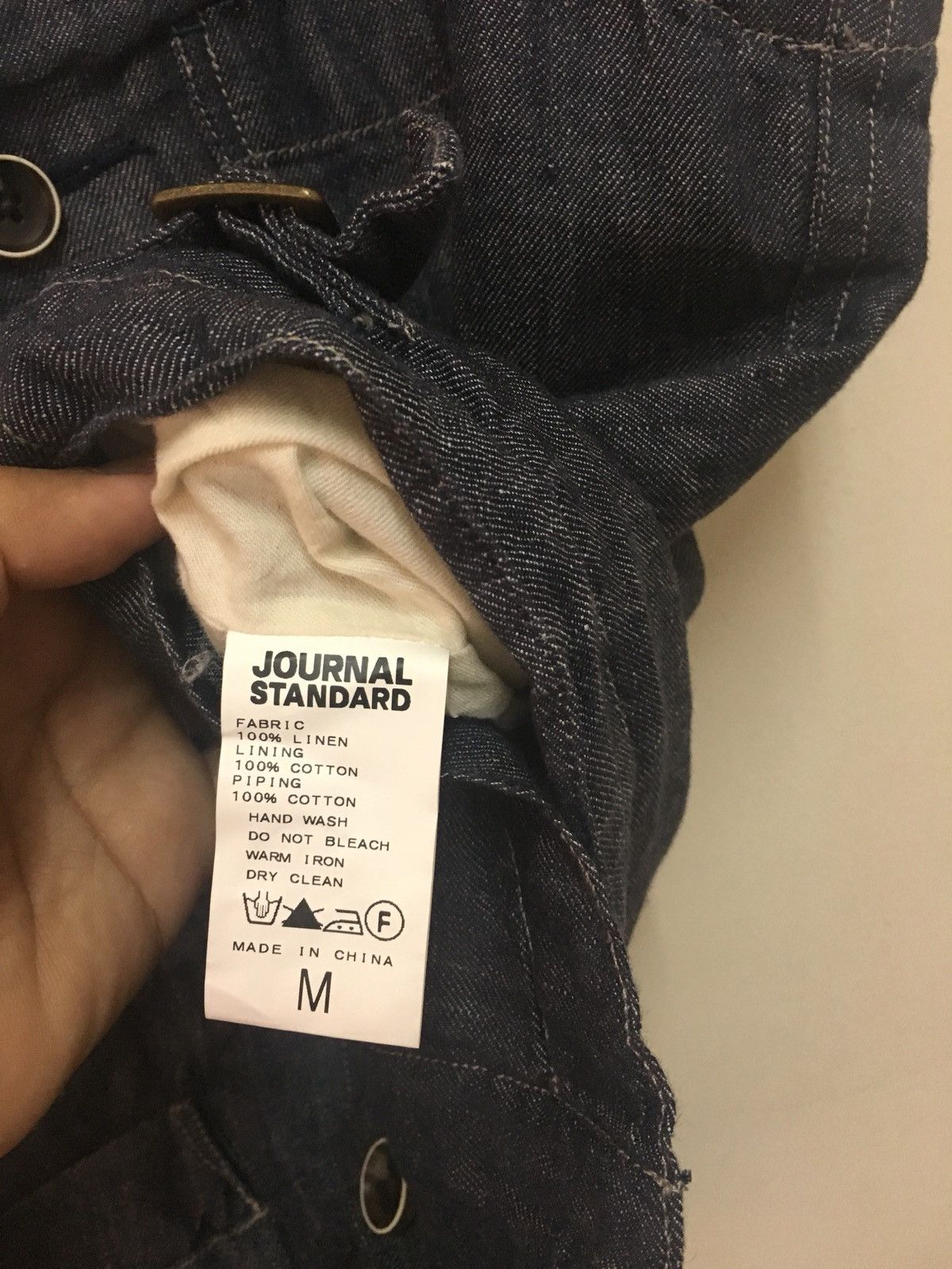 Journal Standard Journal Standard Work Wear Vest Style Indigo Size 36S - 6 Thumbnail