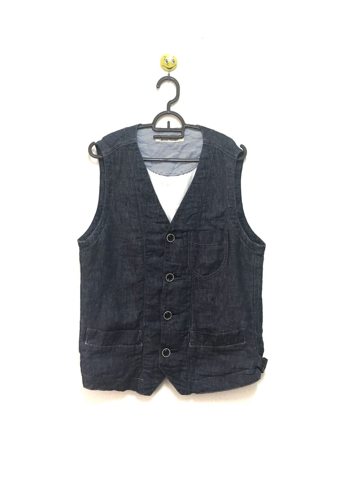 Journal Standard Journal Standard Work Wear Vest Style Indigo Size 36S - 1 Thumbnail