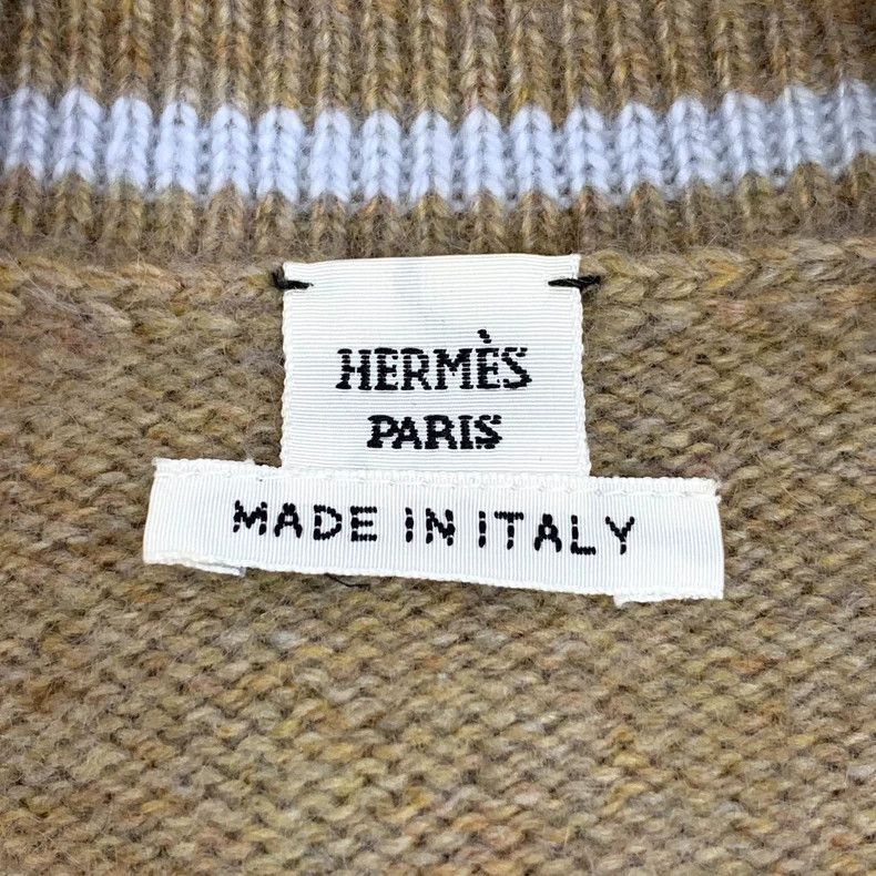 Hermes Hermes Brown Cashmere Knit Cardigan Coat Size US S / EU 44-46 / 1 - 6 Thumbnail