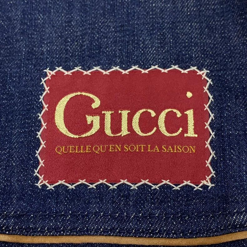 Gucci Gucci Blue Logo Denim Jacket Size US XS / EU 42 / 0 - 5 Thumbnail