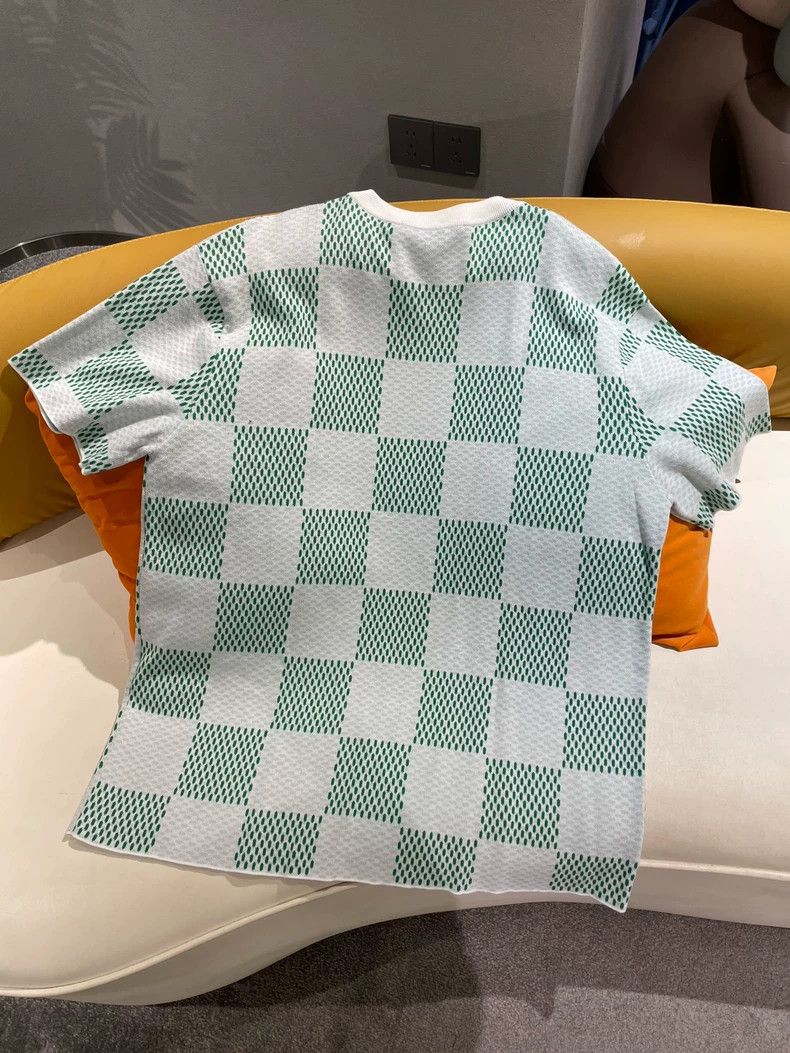 Louis Vuitton LV 2024 Pharrell Check Knit Tee Size US L / EU 52-54 / 3 - 2 Thumbnail