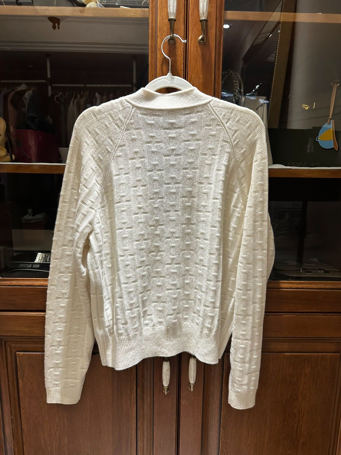 Hermes Hermes White Cardigan Sweater Size 34 Size US S / EU 44-46 / 1 - 2 Thumbnail