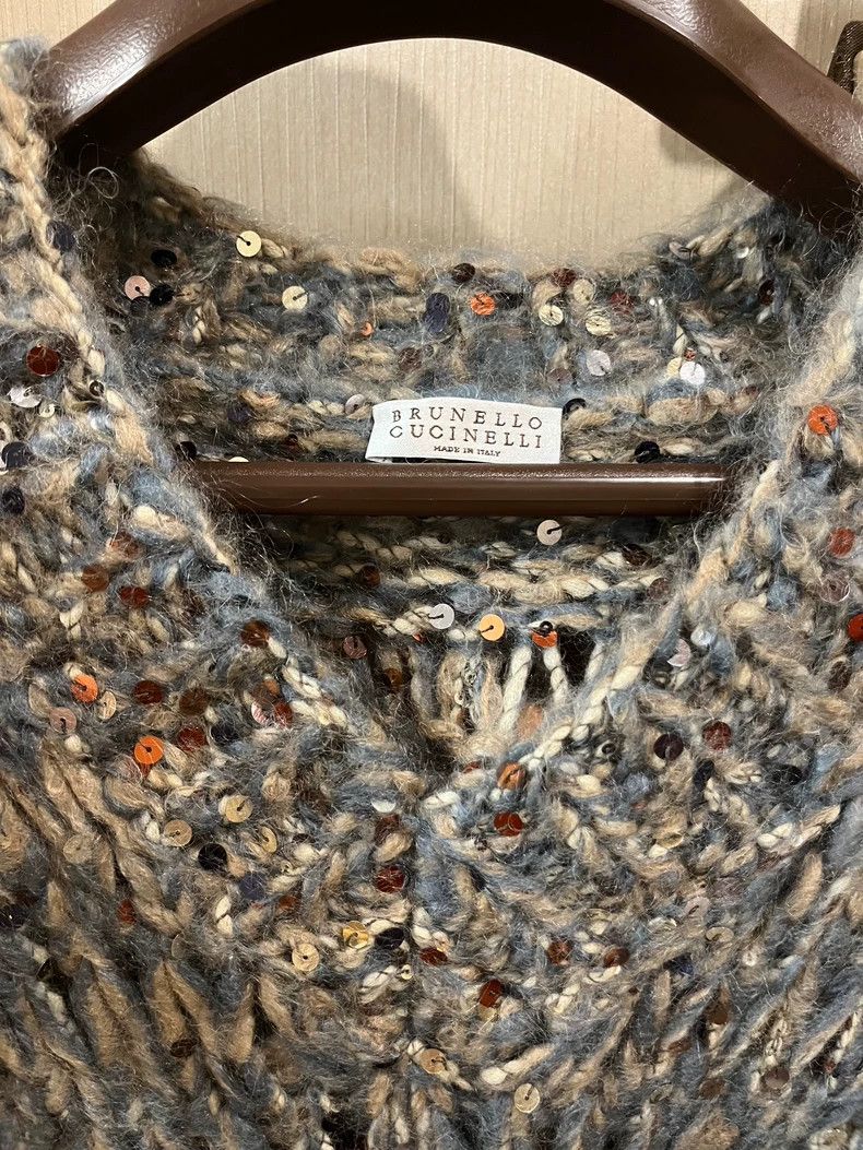 Brunello Cucinelli Brunello Cucinelli Sequin Knit Sweater Size US S / EU 44-46 / 1 - 3 Thumbnail