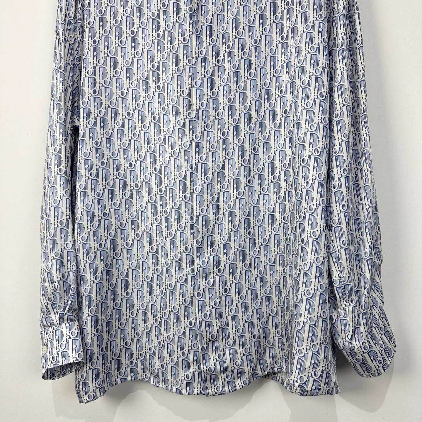Dior dior logo silk long sleeve shirt Size US S / EU 44-46 / 1 - 4 Thumbnail