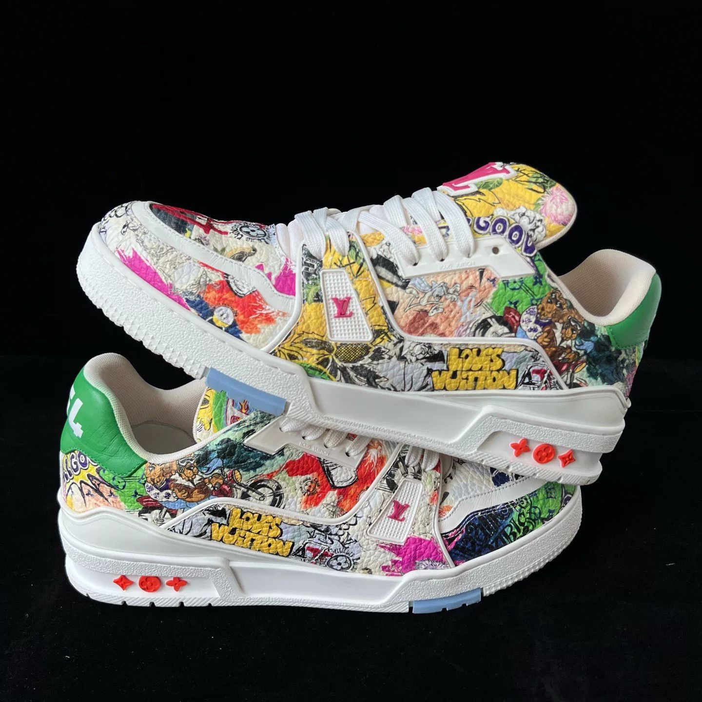 Louis Vuitton Louis Vuitton Trainer Graffiti Sneakers Size US 8.5 / EU 41-42 - 3 Thumbnail
