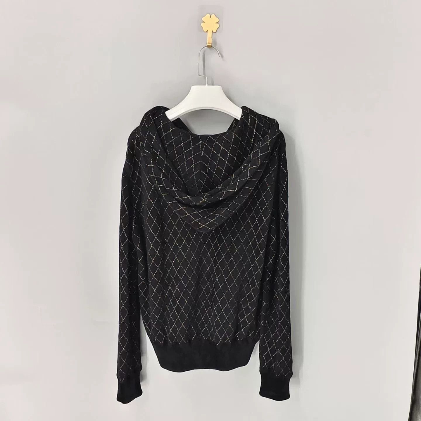 Chanel Chanel Black Gold Zip Hoodie Size US XS / EU 42 / 0 - 2 Thumbnail
