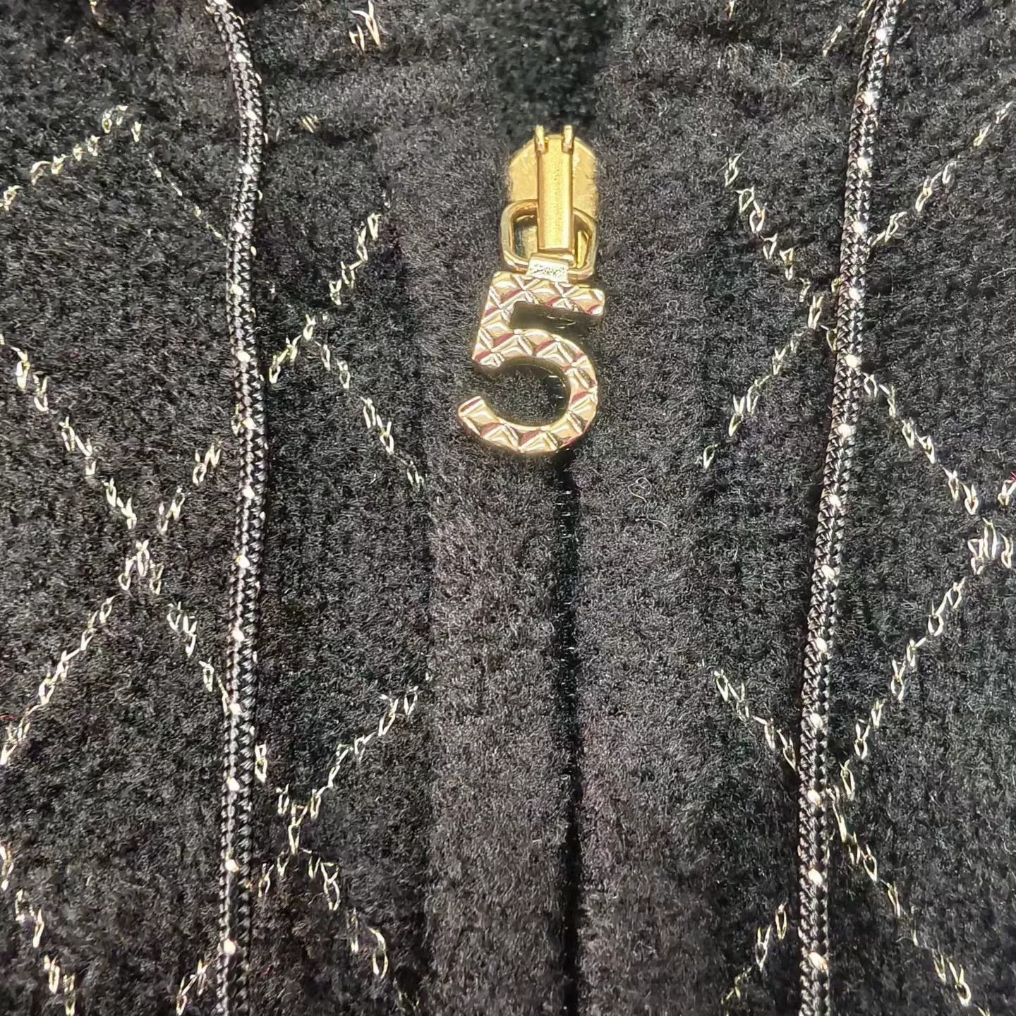 Chanel Chanel Black Gold Zip Hoodie Size US XS / EU 42 / 0 - 3 Thumbnail