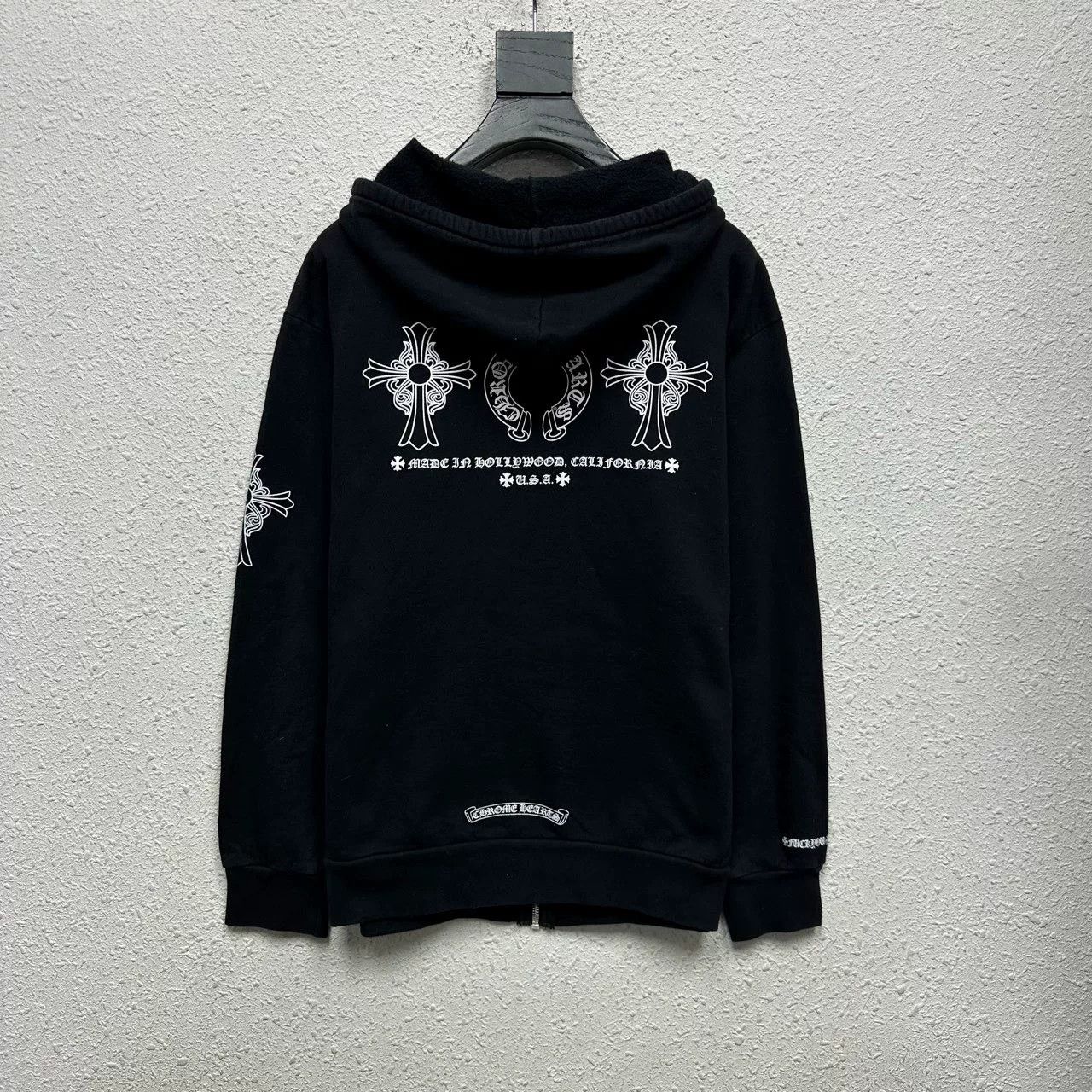 Chrome Hearts Chrome Hearts Black Zip Hoodie with Silver Buckle Size US L / EU 52-54 / 3 - 2 Thumbnail
