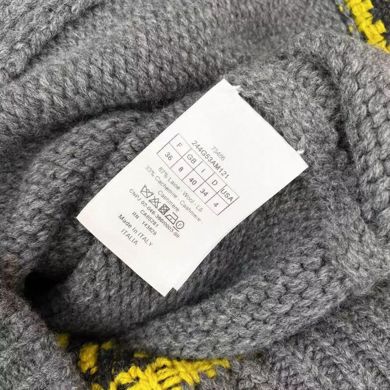 Dior Dior Wool Lucky Star Logo Cardigan Size US S / EU 44-46 / 1 - 4 Thumbnail