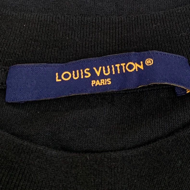 Louis Vuitton Louis Vuitton Black Logo Embroidered T-shirt Size US S / EU 44-46 / 1 - 6 Thumbnail