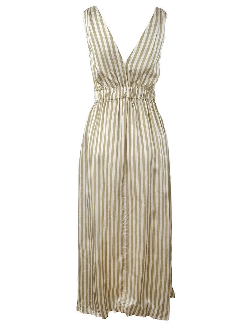 Brunello Cucinelli Brunello Cucinelli Silk Striped Dress XS Size US XS / EU 42 / 0 - 2 Thumbnail
